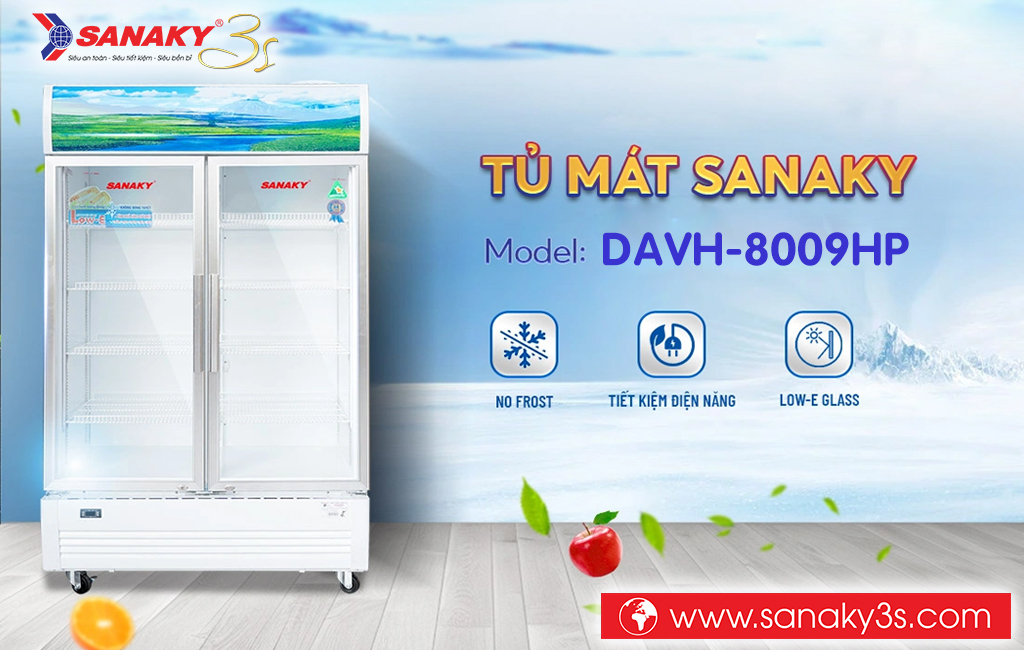 Tủ mát Sanaky DAVH-8009HP