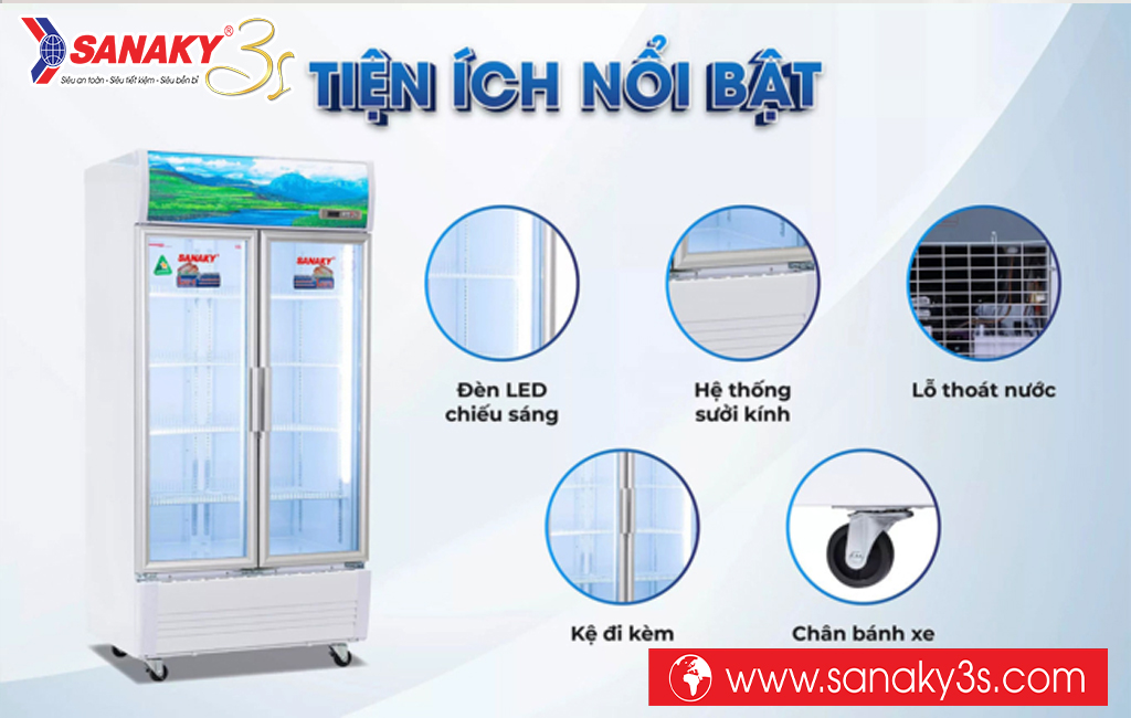 Tủ mát Sanaky Inverter DAVH-1009HP3
