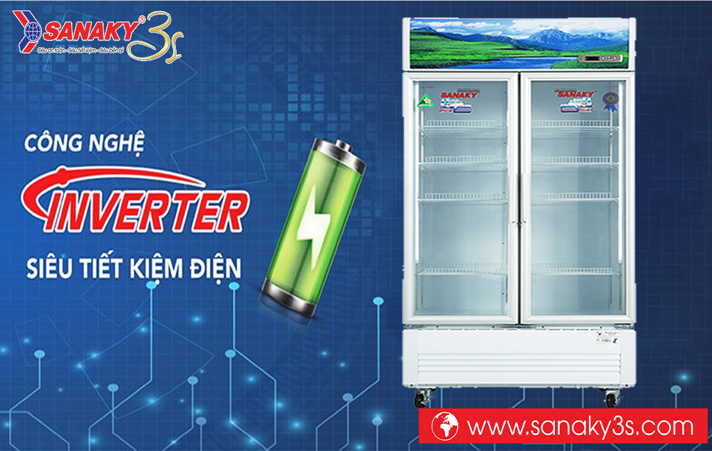 Tủ mát Sanaky inverter tiết kiệm điện năng