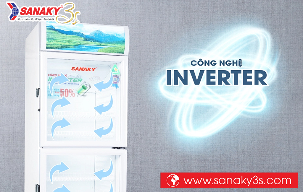 Tủ mát Sanaky inverter tiết kiệm điện