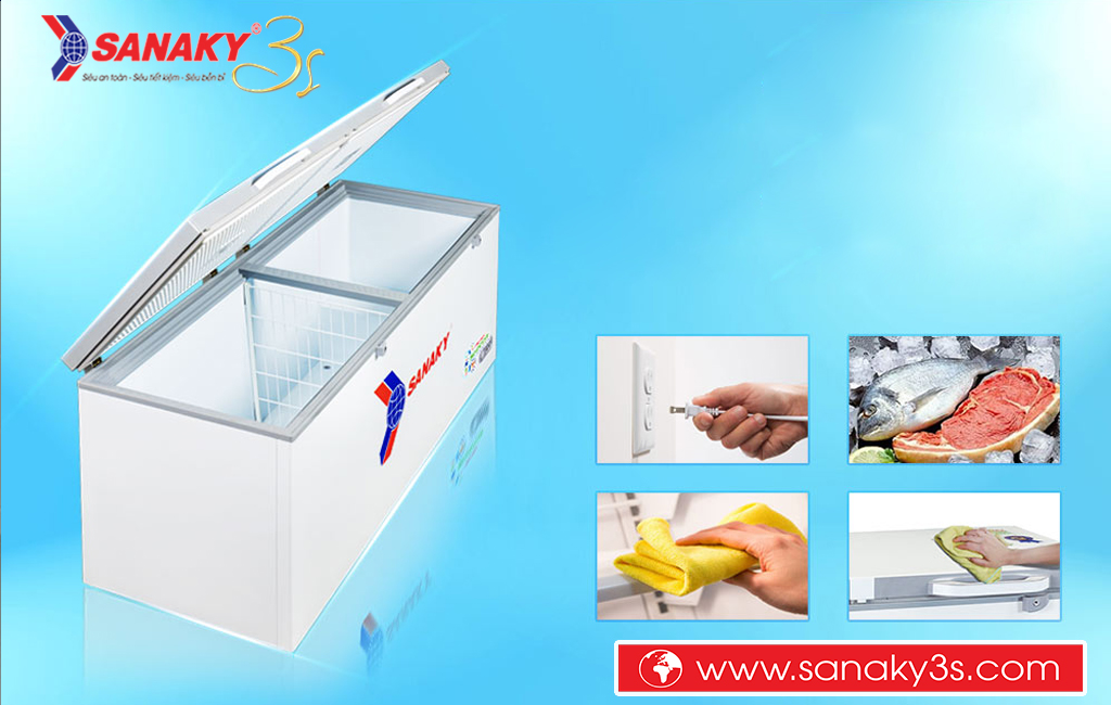 Vệ sinh tủ đông Sanaky