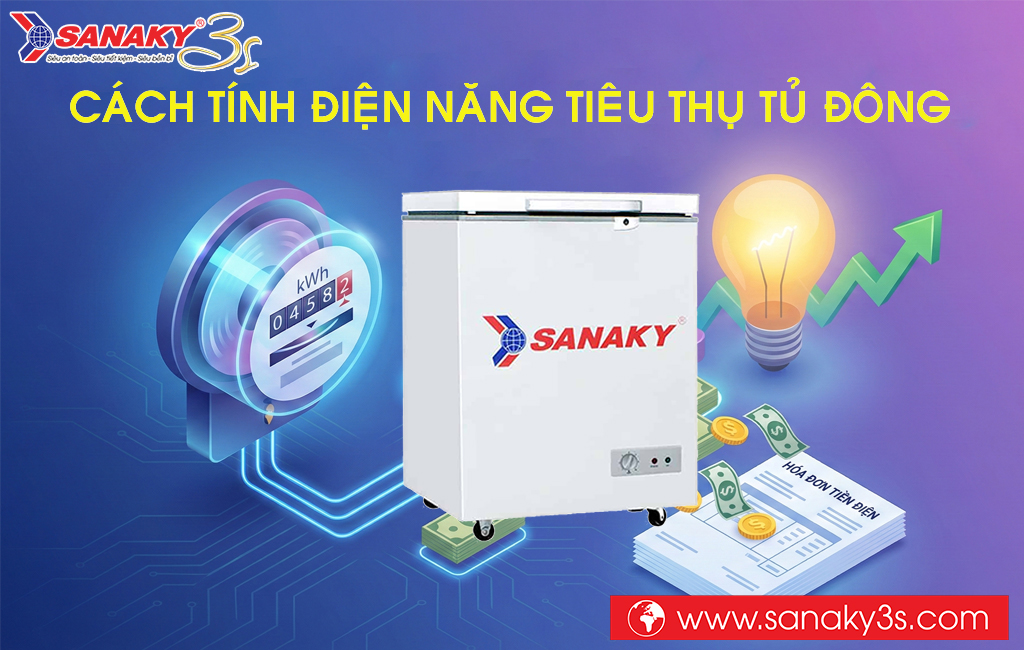 Cách tính điện năng tiêu thụ của tủ đông
