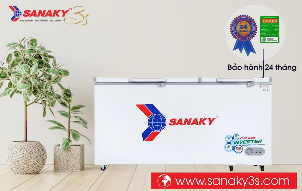Chính sách bảo hành chính hãng tủ đông Sanaky