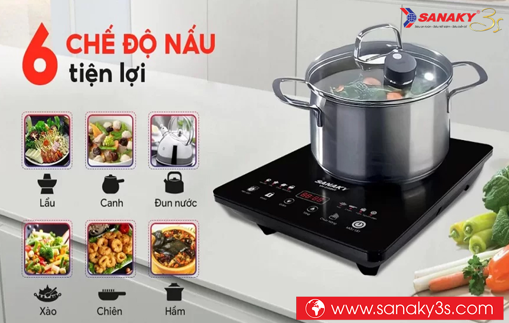 Đa dạng chế độ nấu