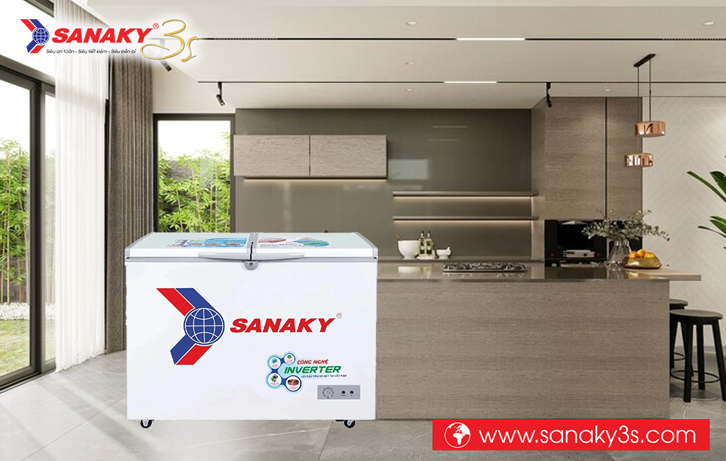 Tủ đông Inverter Sanaky VH-3699A3 dung tích 270 Lít