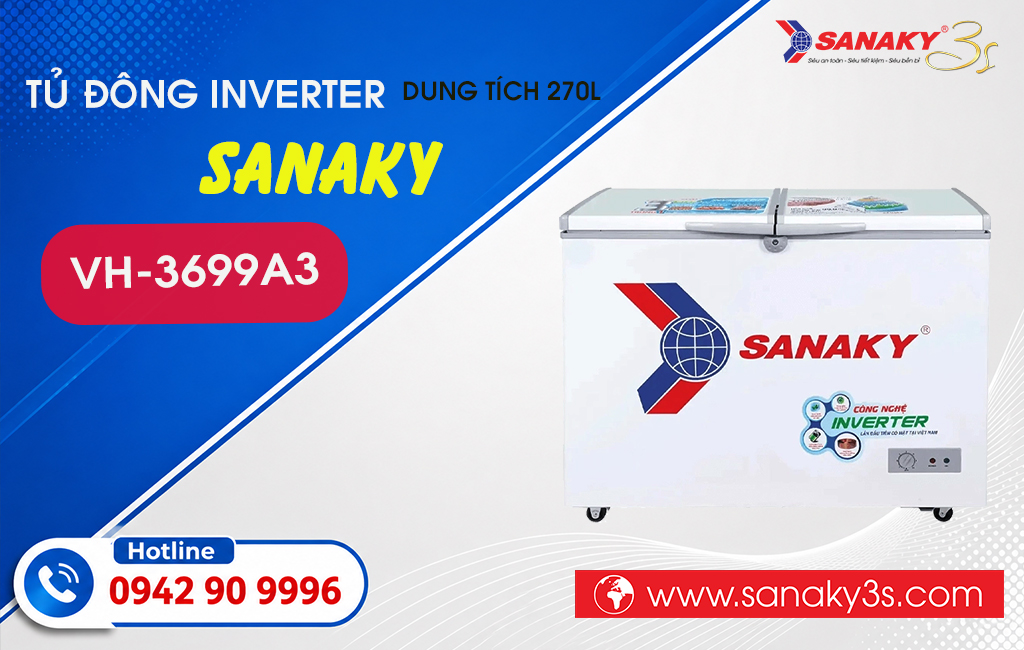 Tủ đông Inverter Sanaky VH-3699A3