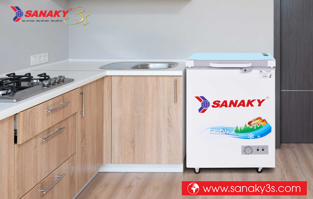 Tủ đông Sanaky VH-1599HYKD dung tích 100L