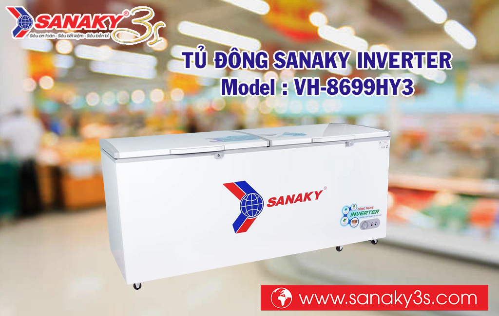 Tủ đông Sanaky 2 cánh VH-8699HY3
