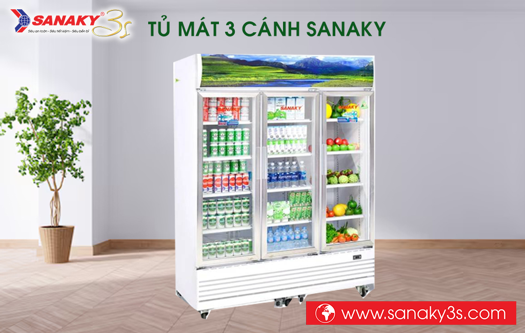 Tủ mát 3 cánh Sanaky