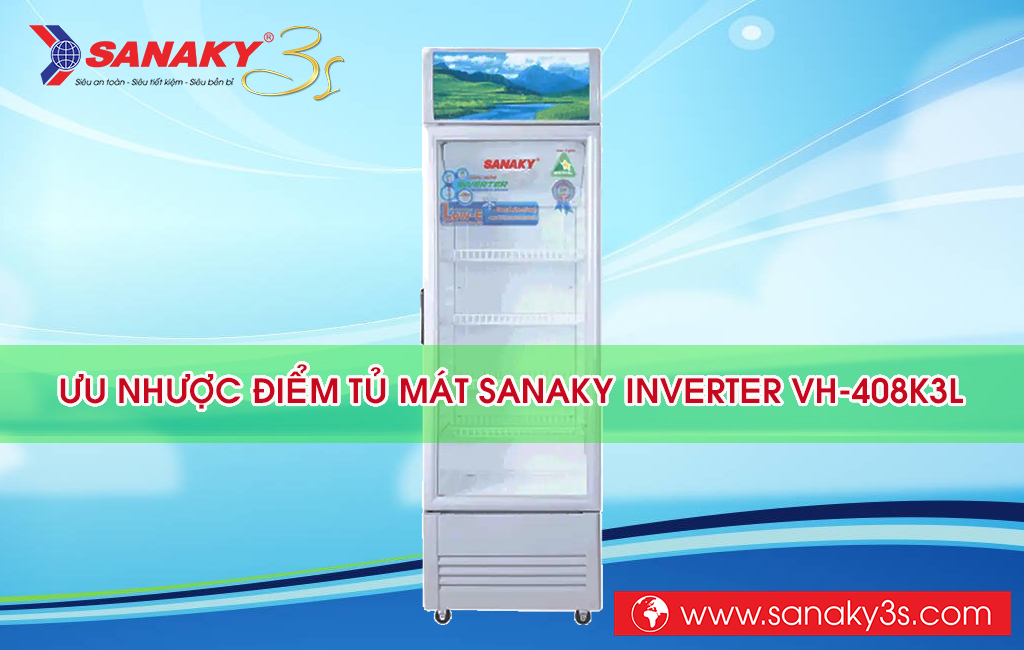 Tủ mát Sanaky Inverter VH-408K3L