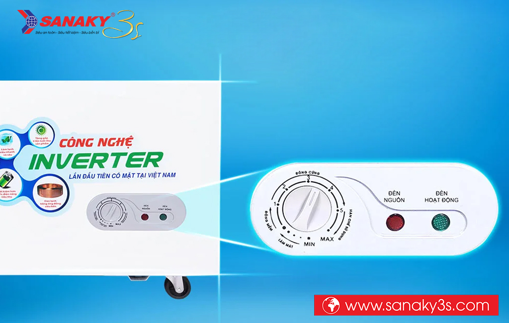 Điều chỉnh nhiệt độ tủ đông Sanaky phù hợp