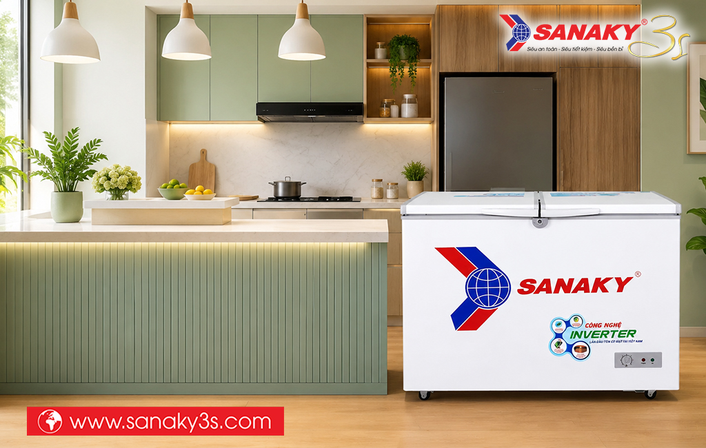 Tủ đông 1 ngăn 2 cánh Sanaky VH-2899A3 280L