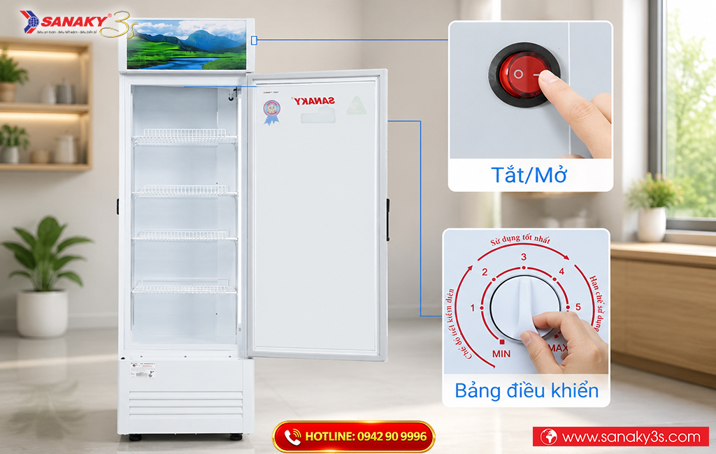 Điều chỉnh nhiệt độ tủ mát phù hợp