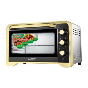 Lò nướng Sanaky VH-359N2D màu vàng gold, dung tích 35 lít